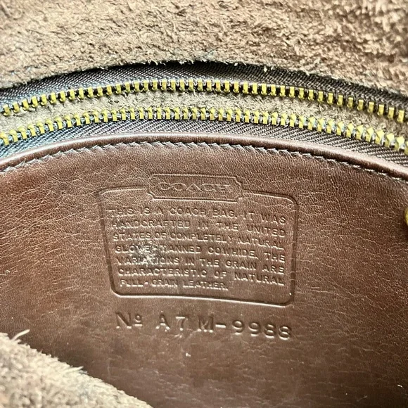 #9988 vintage coach saddle bag brown - Picture 2 of 8